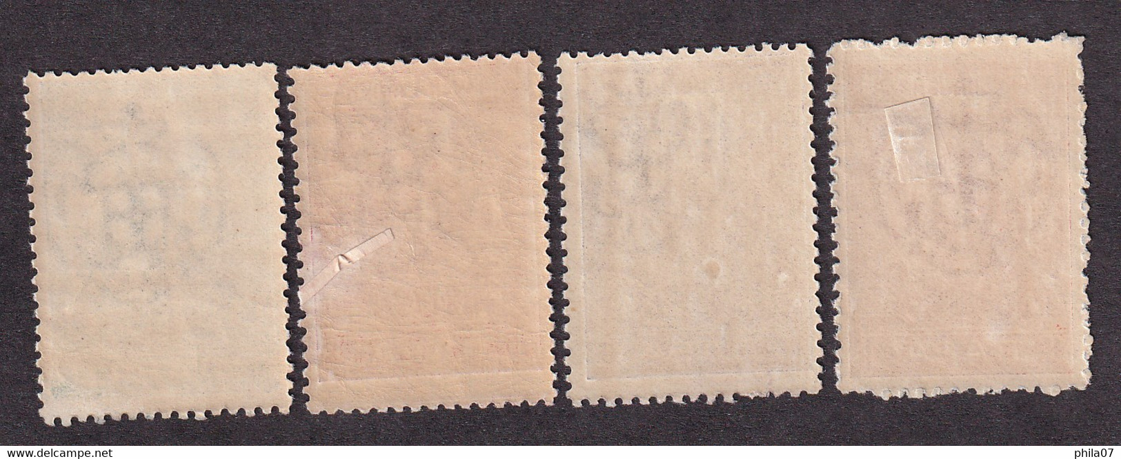 SERBIA - Set Of 4 Revenue Stamps Of Kingdom Of Serbia In Good Condition, Various Quality / 2 Scans - Serbia