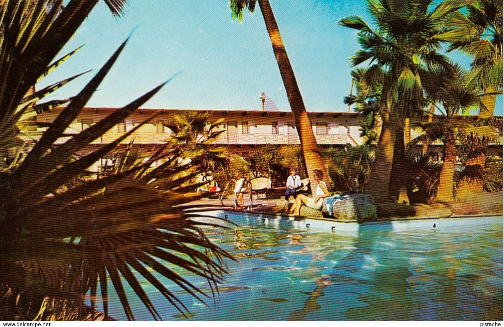 3468 – Anaheim California CA – Saga Motor Hotel – Vintage - Little Animation - VG Condition – 2 Scans - Anaheim