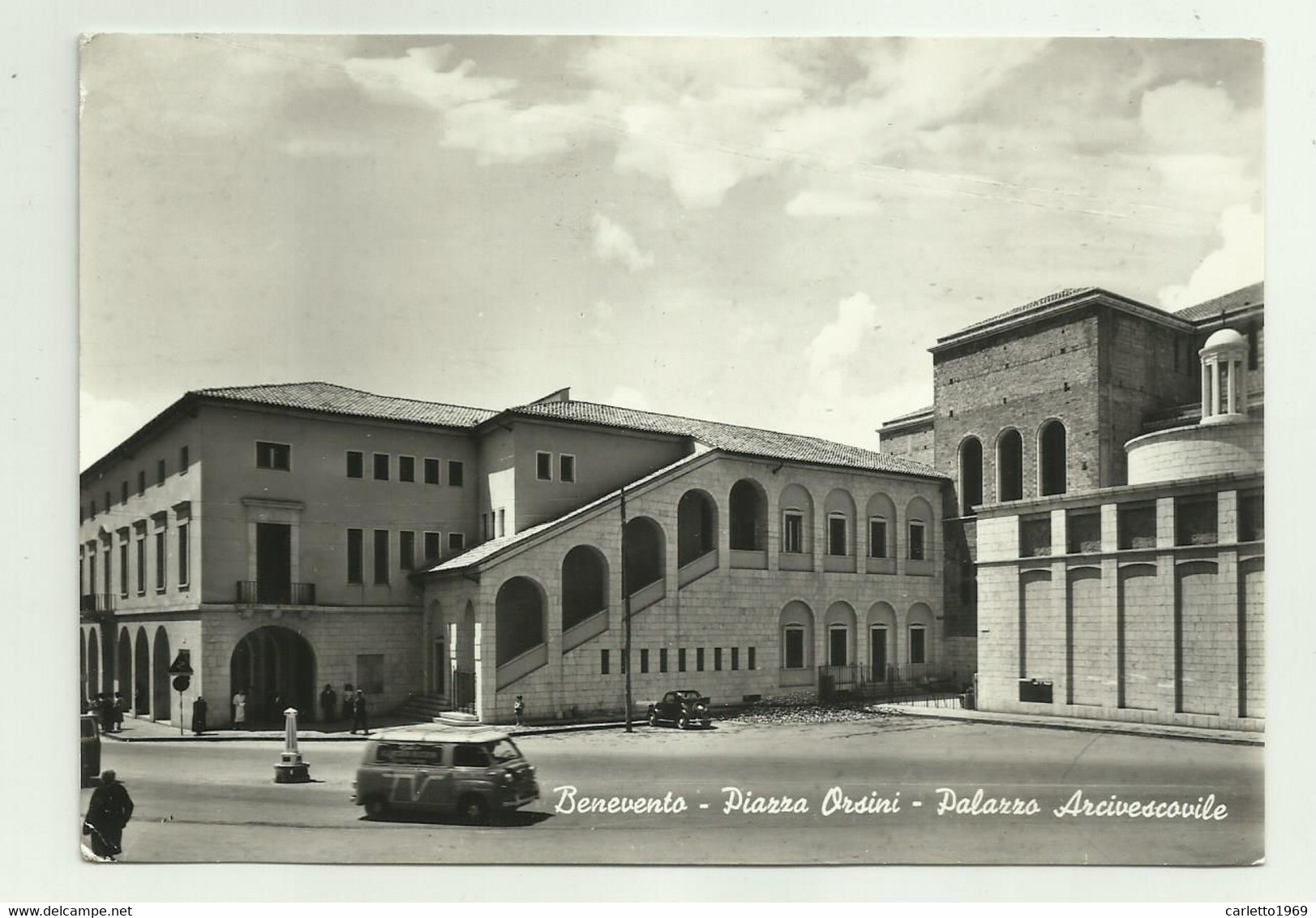 BENEVENTO - PIAZZA ORSINI - PALAZZO ARCIVESCOVILE  - VIAGGIATA  FG - Benevento