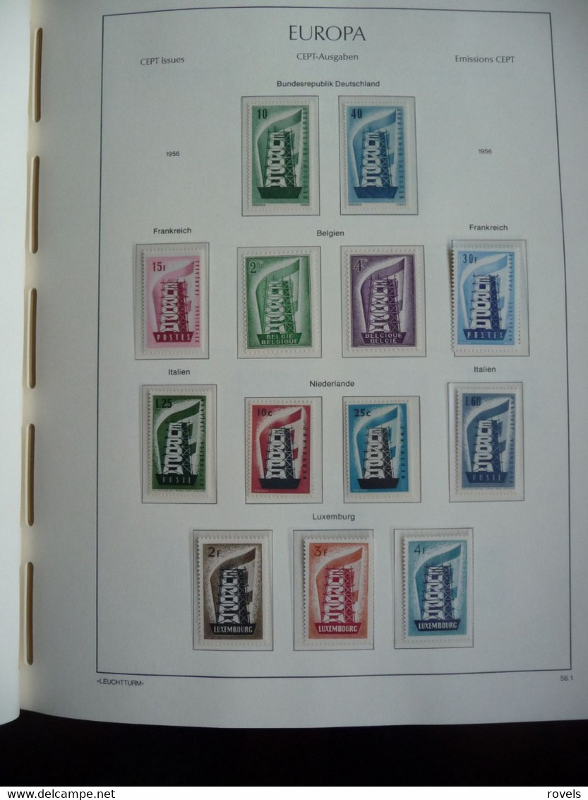 Europa -cept 1958 Through 1972 MNH And MH. All In A Luxury Leuchttrum Album. See Scan. - Collections