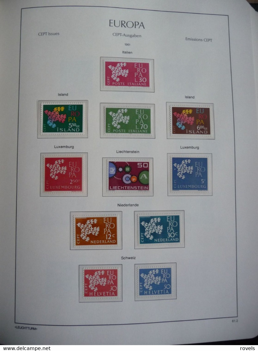 Europa -cept 1958 through 1972 MNH and MH. all in a luxury leuchttrum album. see scan.