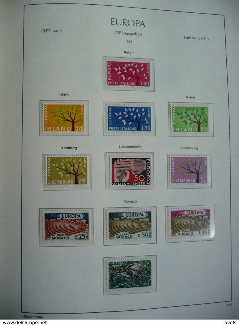 Europa -cept 1958 through 1972 MNH and MH. all in a luxury leuchttrum album. see scan.