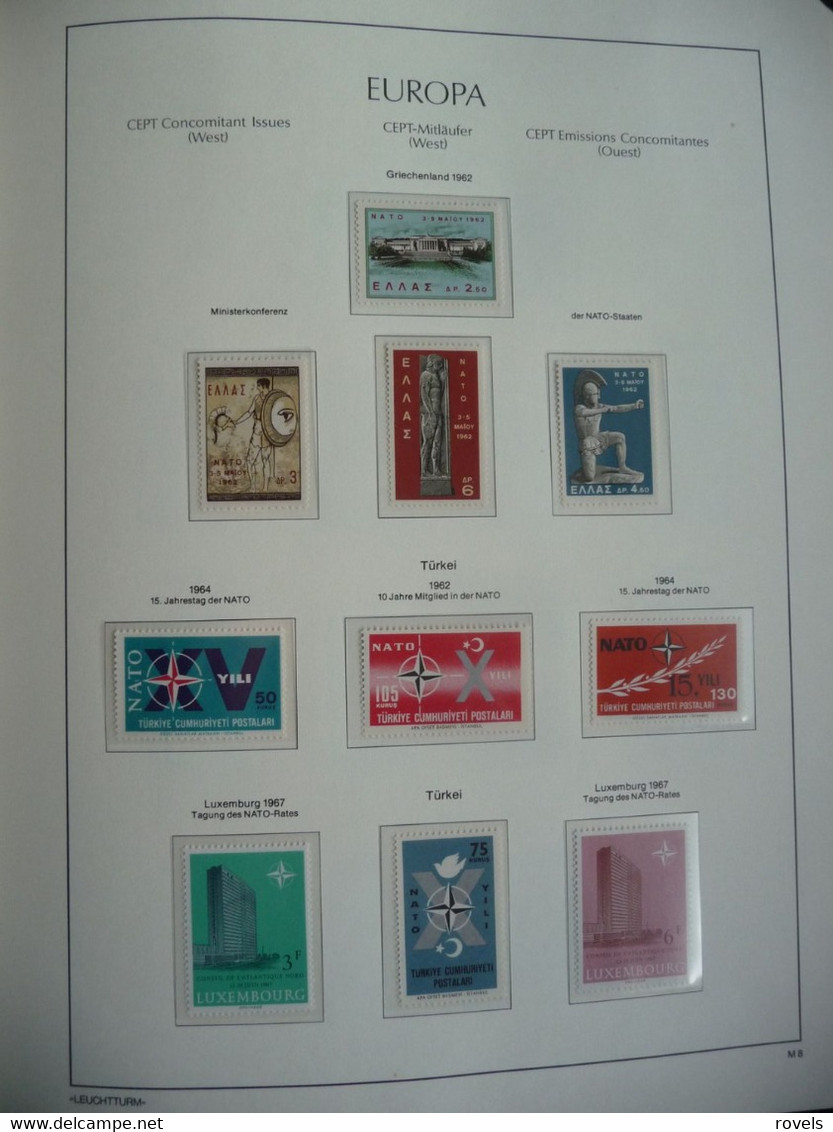 Europa -cept 1958 through 1972 MNH and MH. all in a luxury leuchttrum album. see scan.