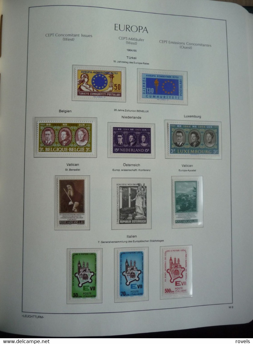 Europa -cept 1958 through 1972 MNH and MH. all in a luxury leuchttrum album. see scan.