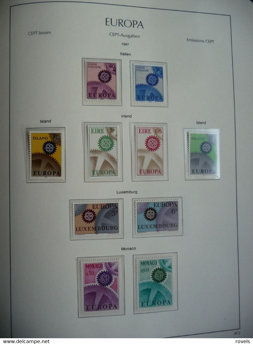 Europa -cept 1958 through 1972 MNH and MH. all in a luxury leuchttrum album. see scan.