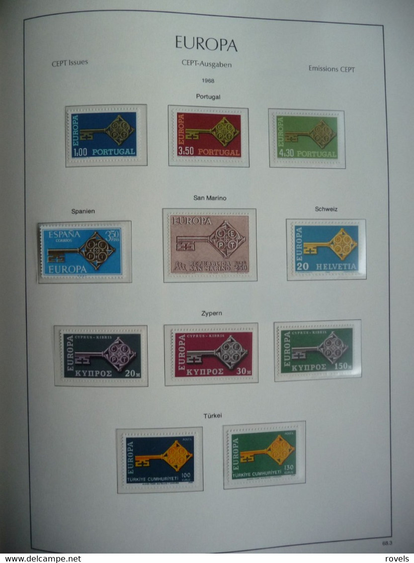 Europa -cept 1958 through 1972 MNH and MH. all in a luxury leuchttrum album. see scan.