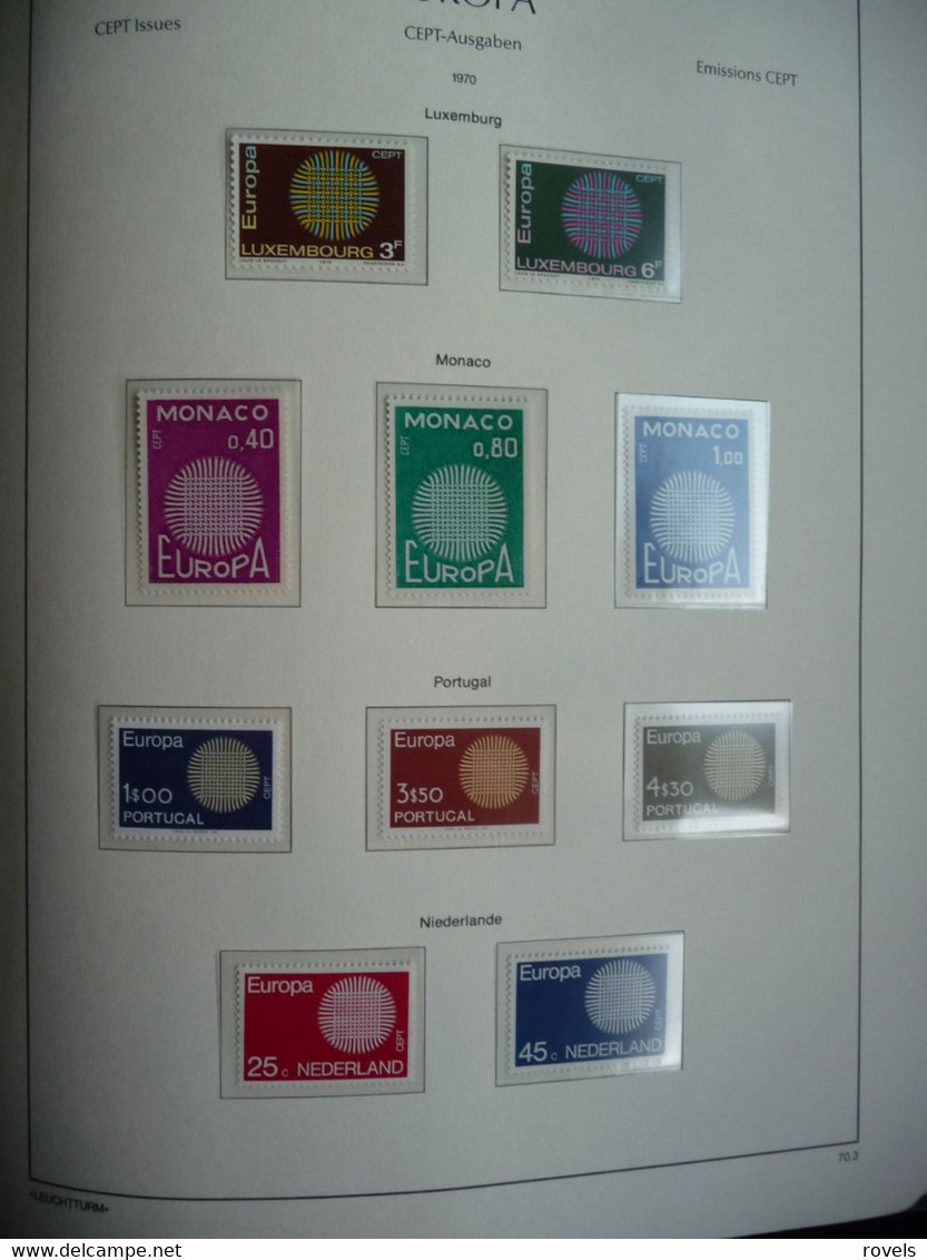 Europa -cept 1958 through 1972 MNH and MH. all in a luxury leuchttrum album. see scan.