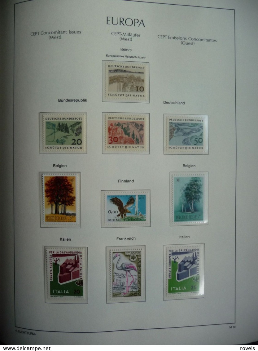 Europa -cept 1958 through 1972 MNH and MH. all in a luxury leuchttrum album. see scan.