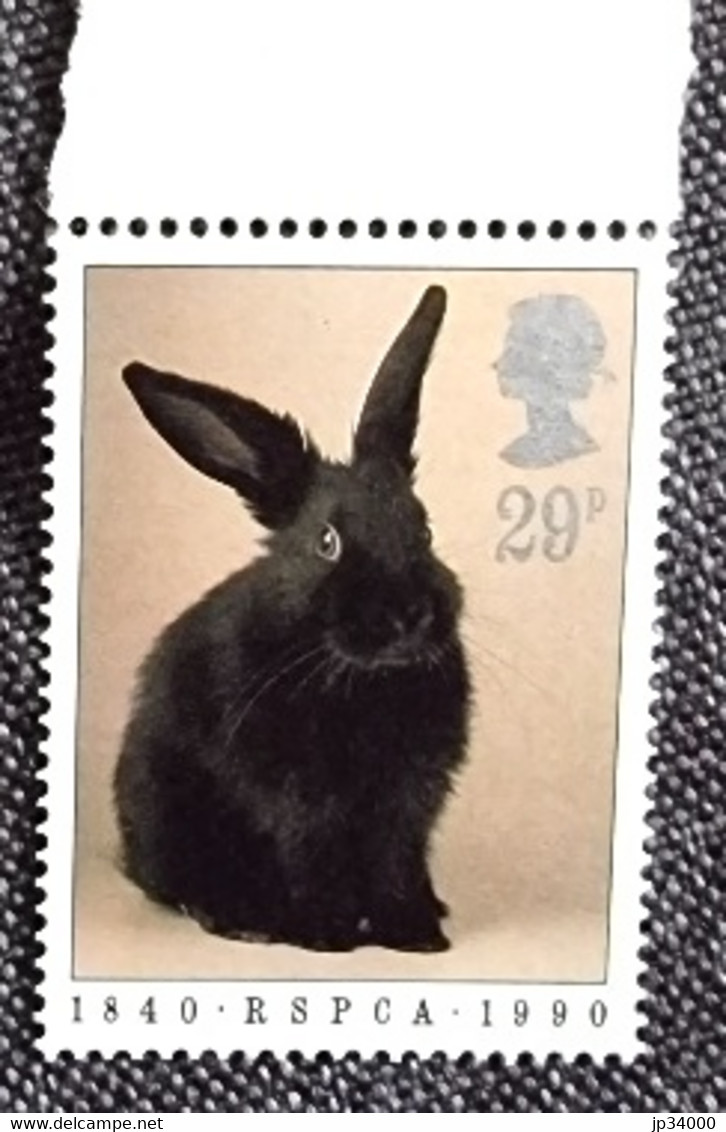 GRANDE BRETAGNE Lapins, Lapin, Rabbit, Conejo. 1 Valeur Dentelée  Emise En 1990** Neuf Sans Charnière - Lapins