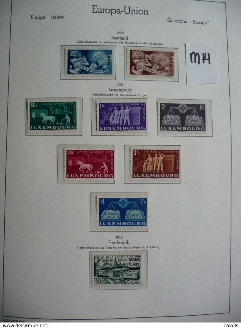 (cep) EUROPA  Vorläufer * precursors * précurseurs * LOT 1949 T/M 1955 SEE SCAN.