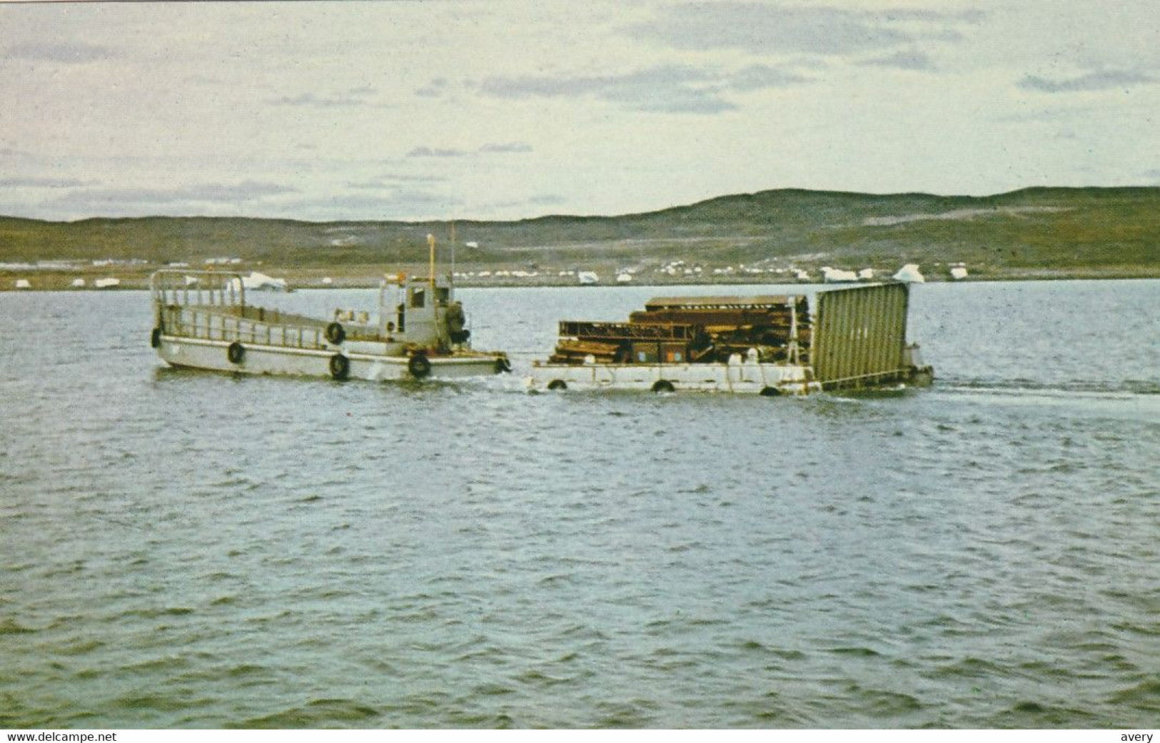 Lightering Sea Lift Supplies At Frobisher Bay, North West Territories - Autres & Non Classés