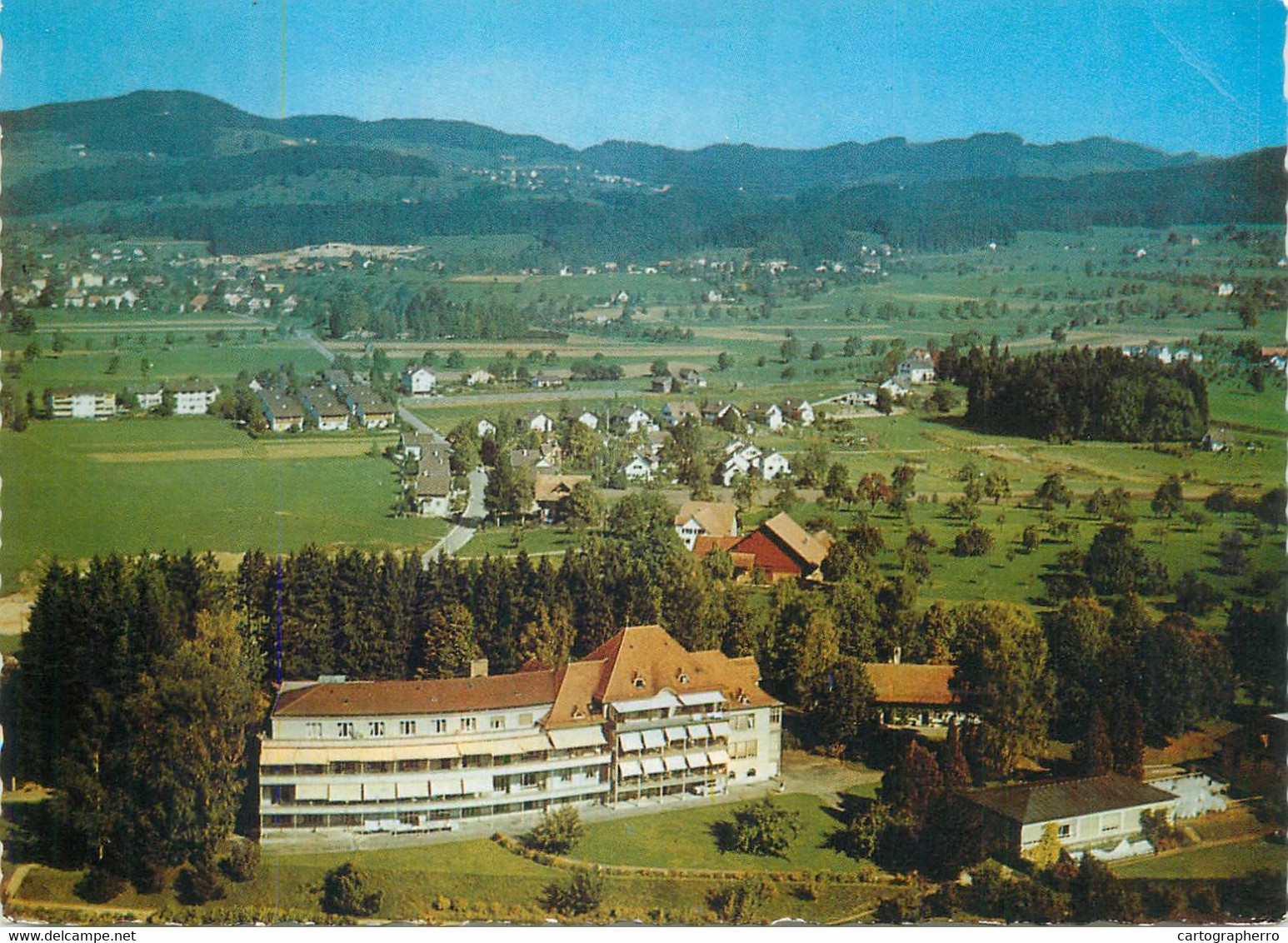Postcard Switzerland Kreisspital Wetzikon Aerial - Wetzikon