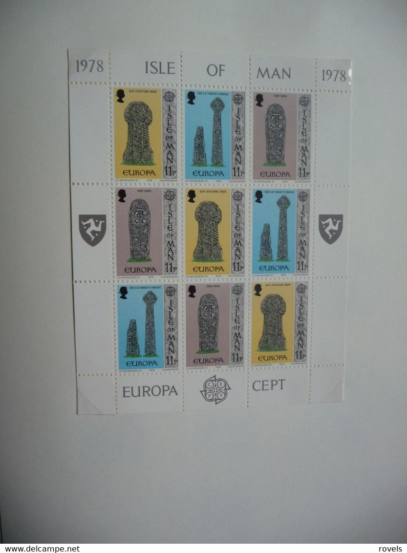 Europa -cept 1973 through 1978 MNH . all in a luxury leuchttrum album. see scan.