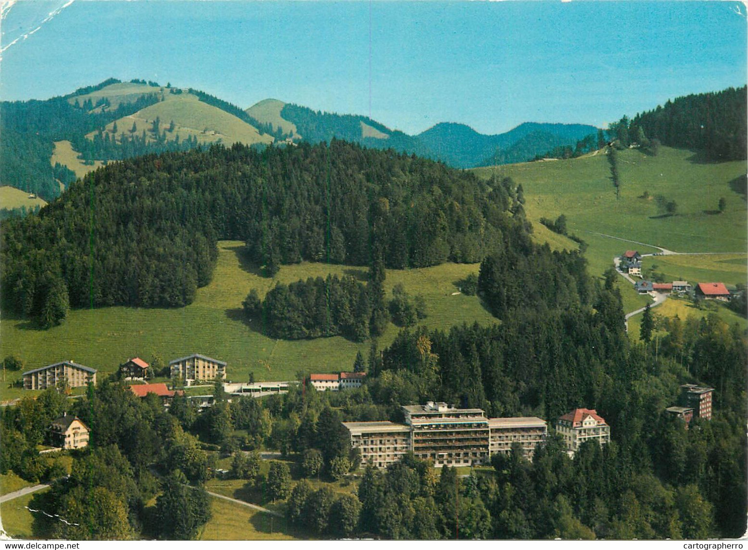 Postcard Switzerland Zurcher Hohenklinik Wald 1981 - Wald