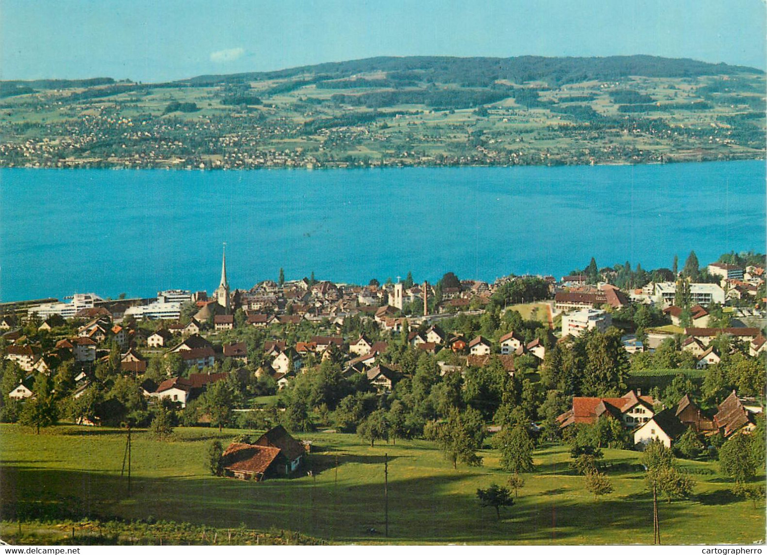 Postcard Switzerland Horgen Aerial - Horgen