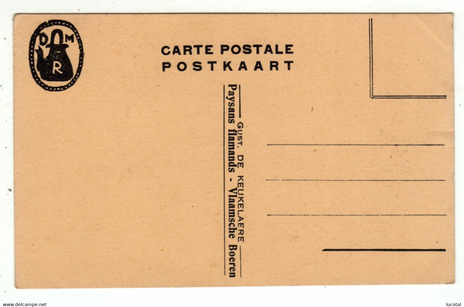 Vlaamse Boeren - Door Gust. De Keukelaere - Lot Van 6 Postkaarten - Collections & Lots