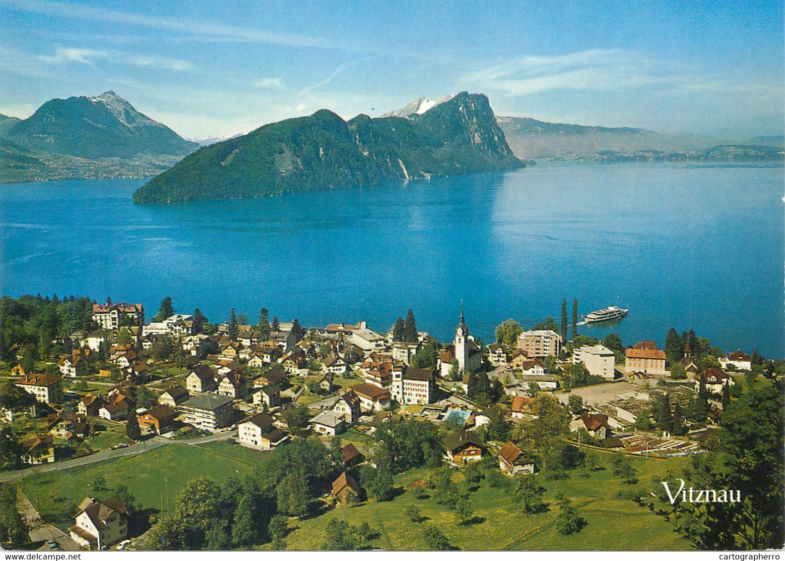 Postcard Switzerland Vitznau Am Vierwaldstattersee 1974 - Wald
