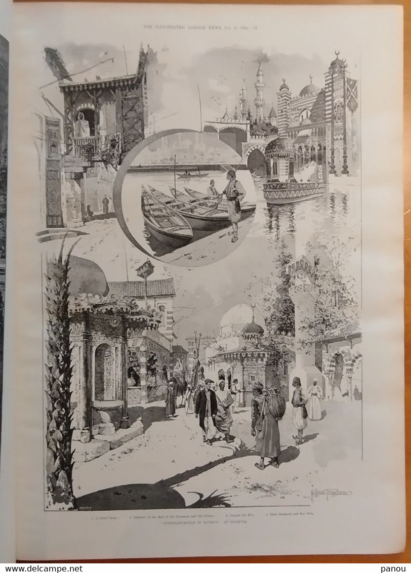 THE ILLUSTRATED LONDON NEWS 2855. JANUARY 6, 1894. ST PAUL. CONSTANTINOPLE OLYMPIA TURKEY.  NEW YEAR'S FESTIVITIES - Andere & Zonder Classificatie