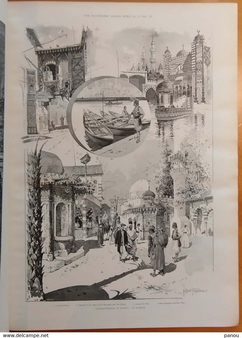 THE ILLUSTRATED LONDON NEWS 2855. JANUARY 6, 1894. ST PAUL. CONSTANTINOPLE OLYMPIA TURKEY.  NEW YEAR'S FESTIVITIES - Altri & Non Classificati