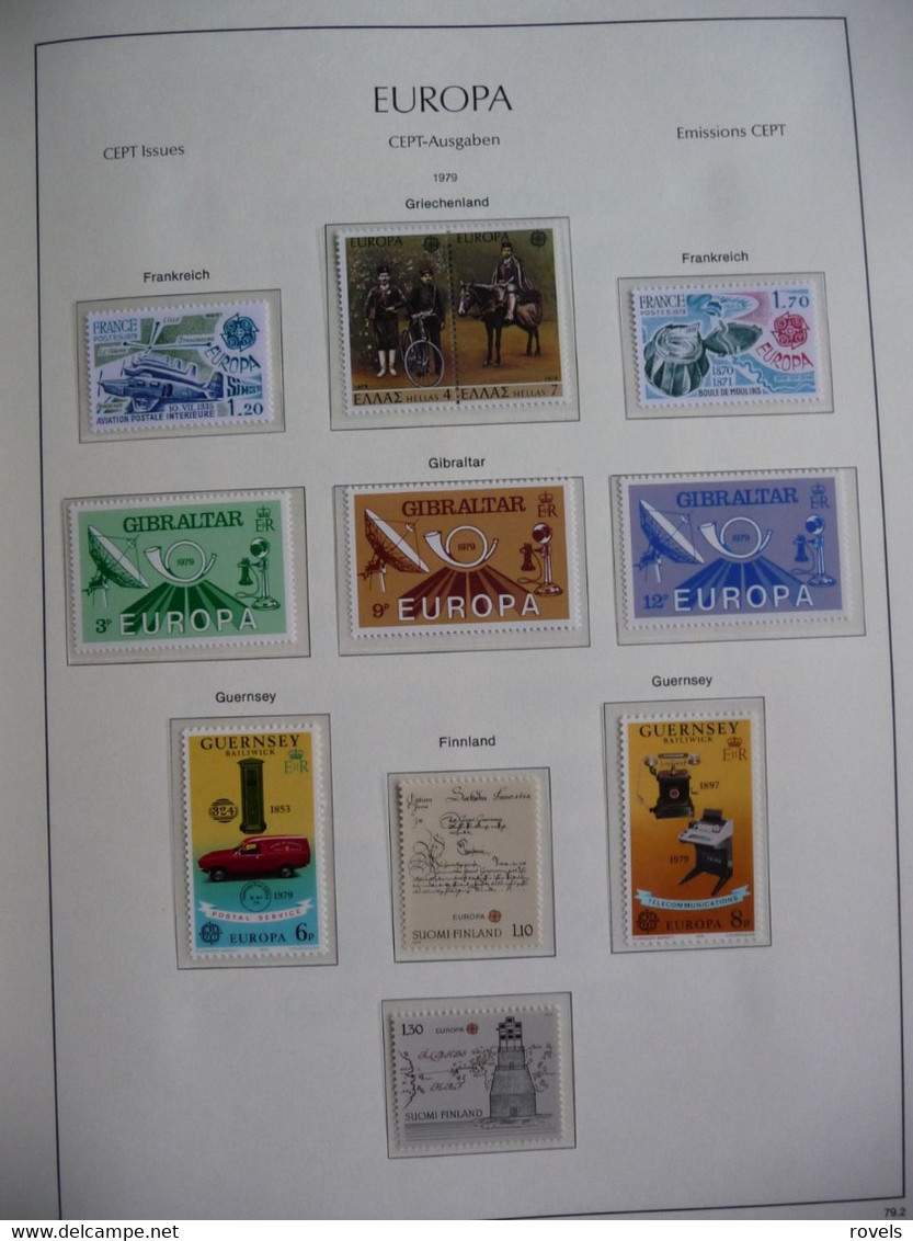 Europa -cept 1979 Through 1982 MNH . All In A Luxury Leuchttrum Album. See Scan. - Collections