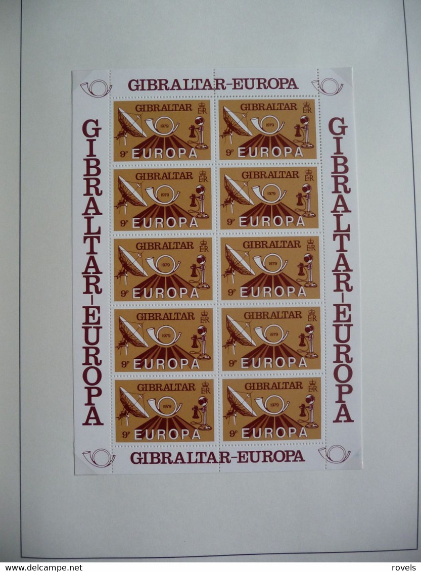 Europa -cept 1979 through 1982 MNH . all in a luxury leuchttrum album. see scan.