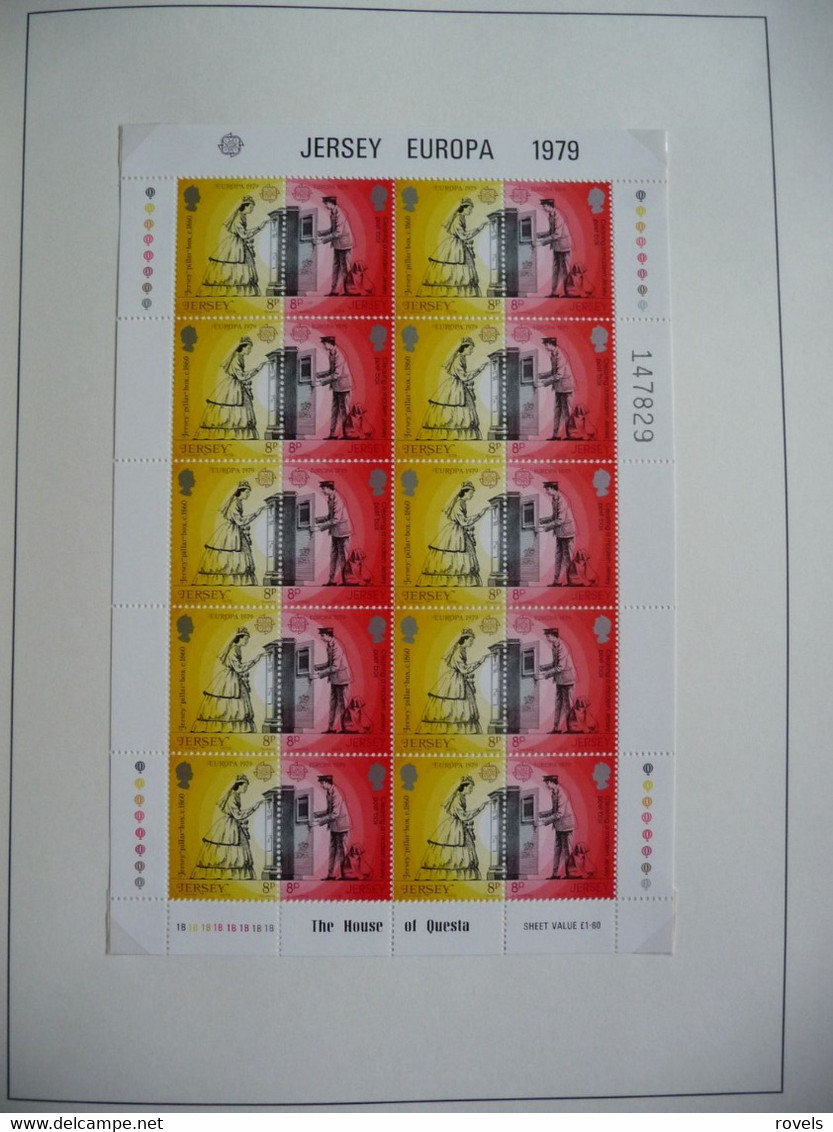 Europa -cept 1979 through 1982 MNH . all in a luxury leuchttrum album. see scan.