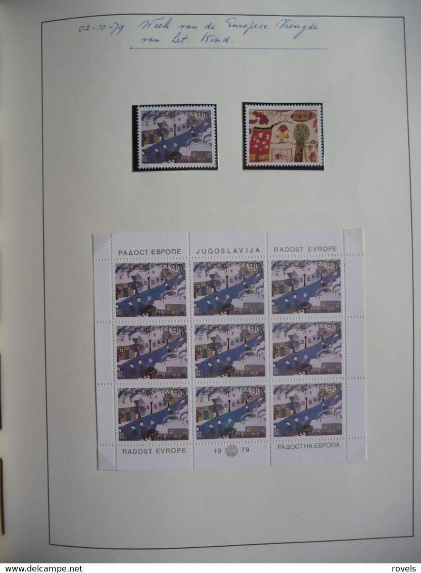 Europa -cept 1979 through 1982 MNH . all in a luxury leuchttrum album. see scan.