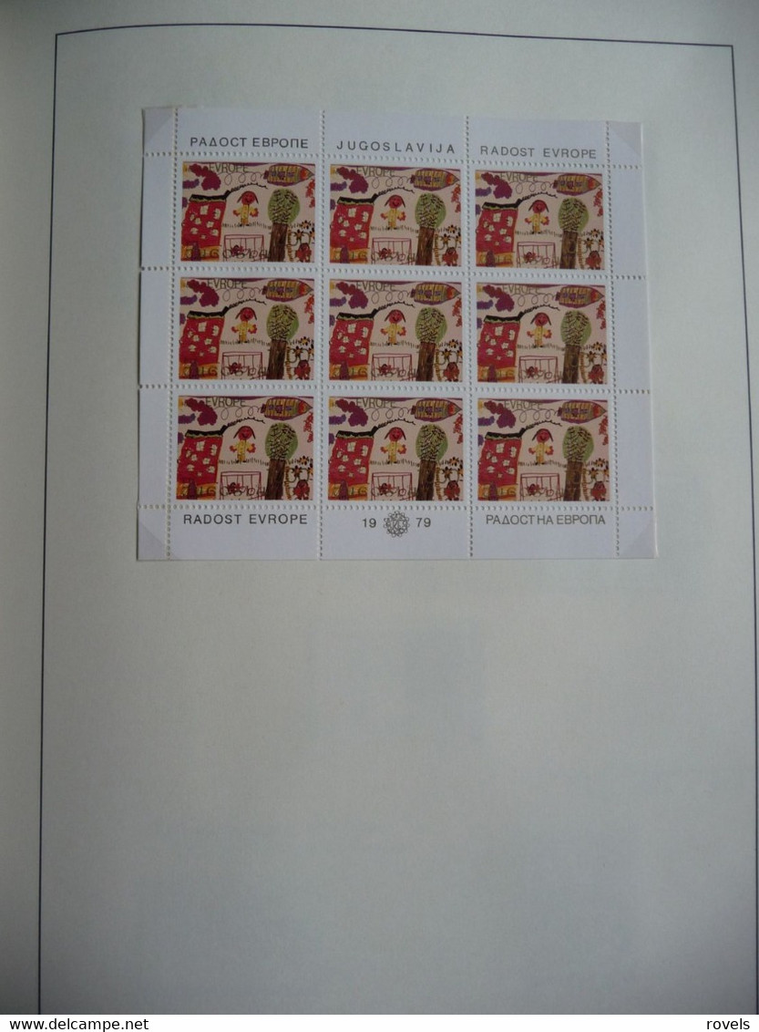 Europa -cept 1979 through 1982 MNH . all in a luxury leuchttrum album. see scan.