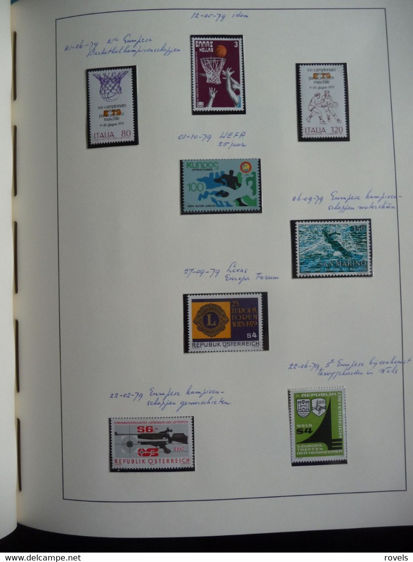 Europa -cept 1979 through 1982 MNH . all in a luxury leuchttrum album. see scan.