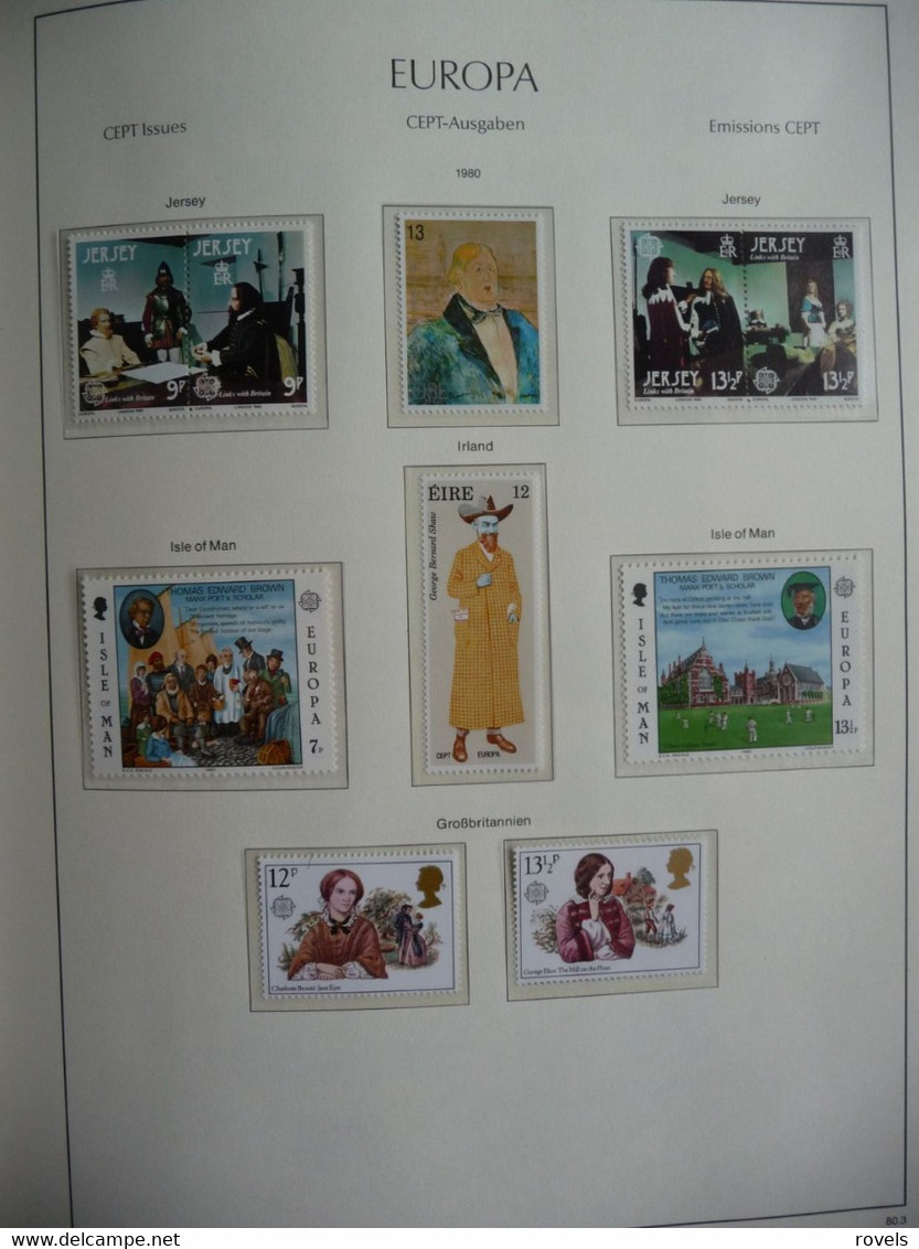 Europa -cept 1979 through 1982 MNH . all in a luxury leuchttrum album. see scan.