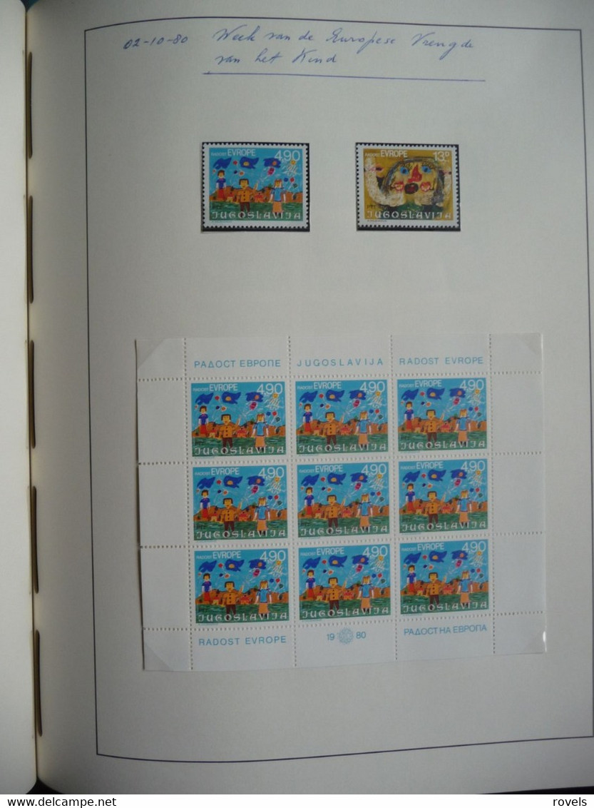 Europa -cept 1979 through 1982 MNH . all in a luxury leuchttrum album. see scan.