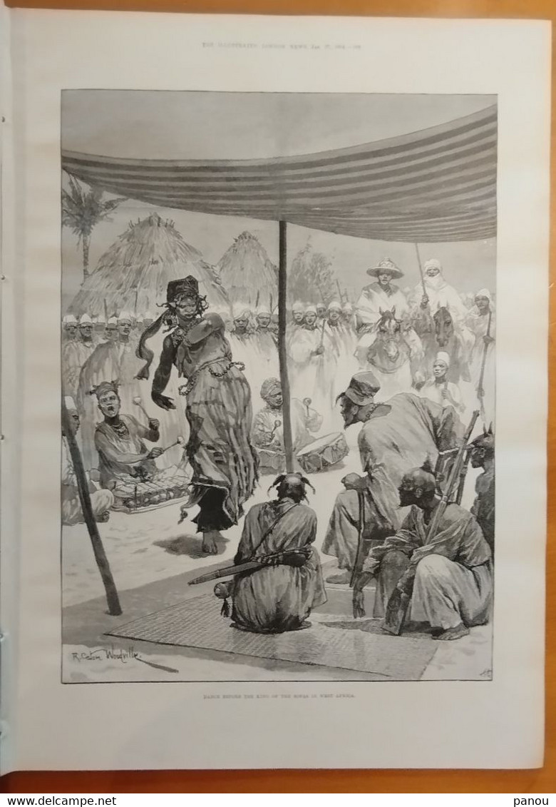 THE ILLUSTRATED LONDON NEWS 2858. JANUARY 27, 1894. ARGENTINA. DANCE SOFAS. WAR SOUTH AFRICA SICILIA PALERMO SANDRINGHAM - Andere & Zonder Classificatie