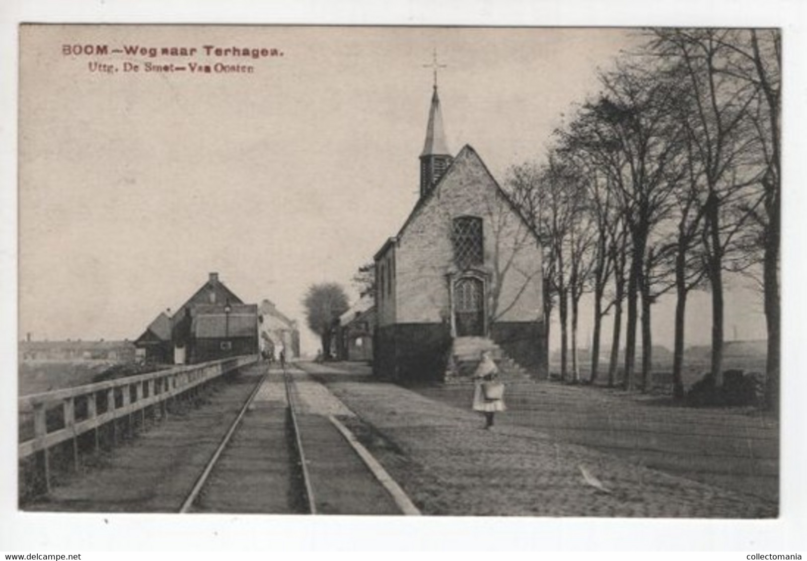 1 Oude Postkaart BOOM  Weg Naar Terhagen  Uitg. De Smet - Heist-op-den-Berg