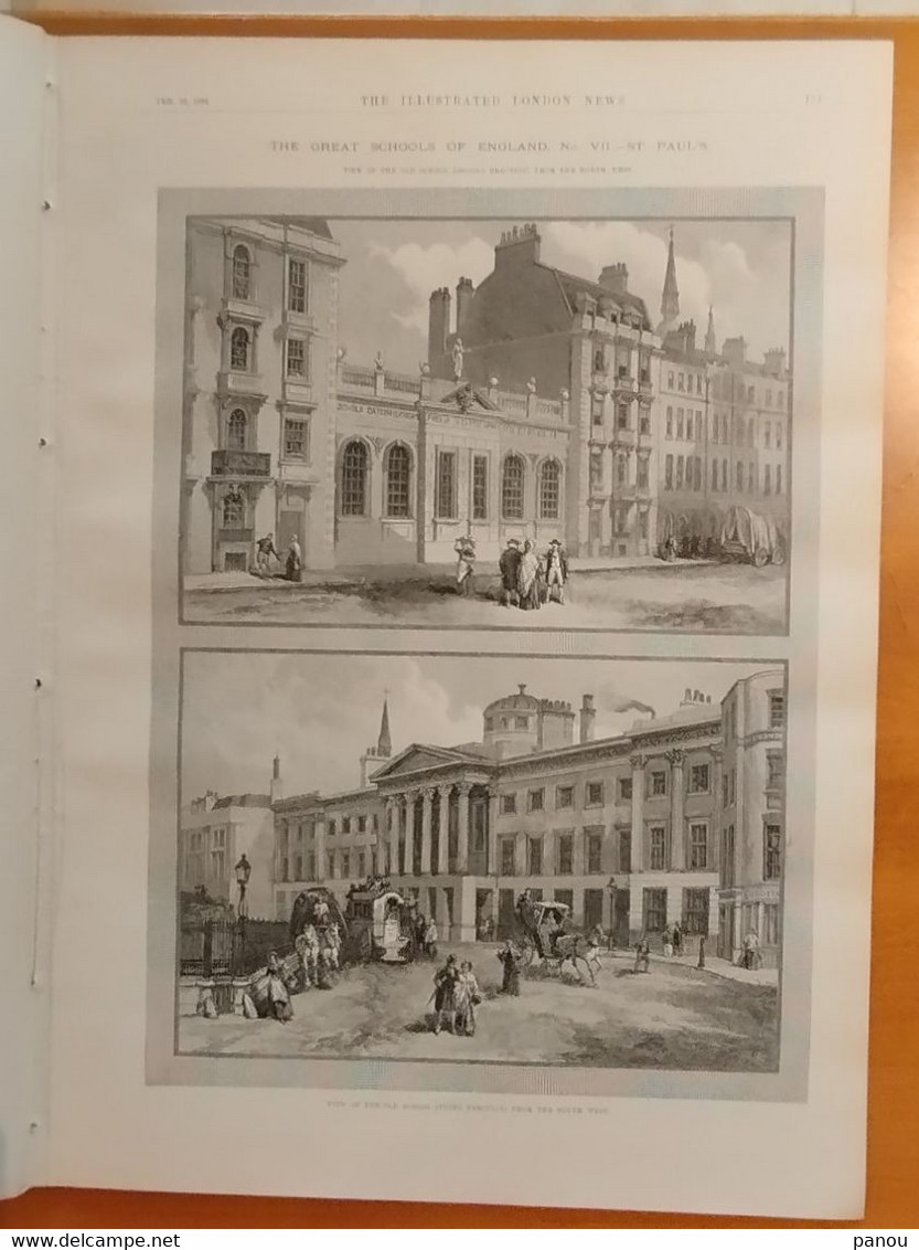 THE ILLUSTRATED LONDON NEWS 2860. FEBRUARY 10, 1894.TANGIER MOROCCO TANGER MAROC. CAMEL EGYPT RAPHAEL ST PAUL KENSINGTON - Autres & Non Classés