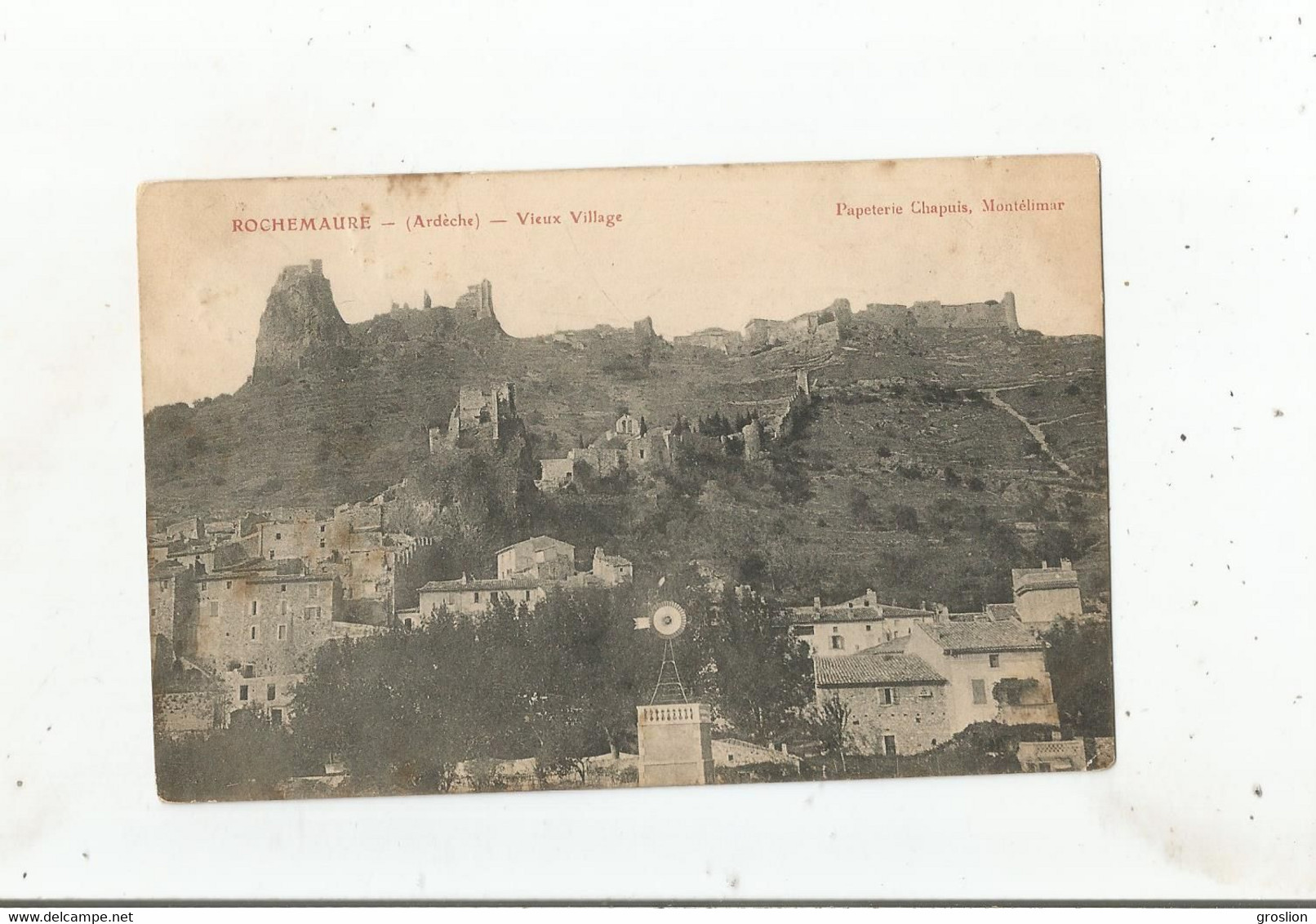 ROCHEMAURE (ARDECHE) VIEUX VILLAGE 1905 - Rochemaure