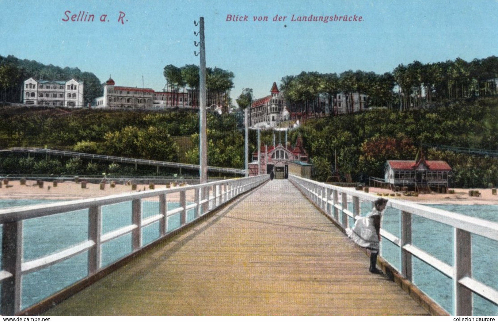 SELLIN - BLICK VON DER LANDUNGSBRÜCKE - CARTOLINA FP SCRITTA - Sellin