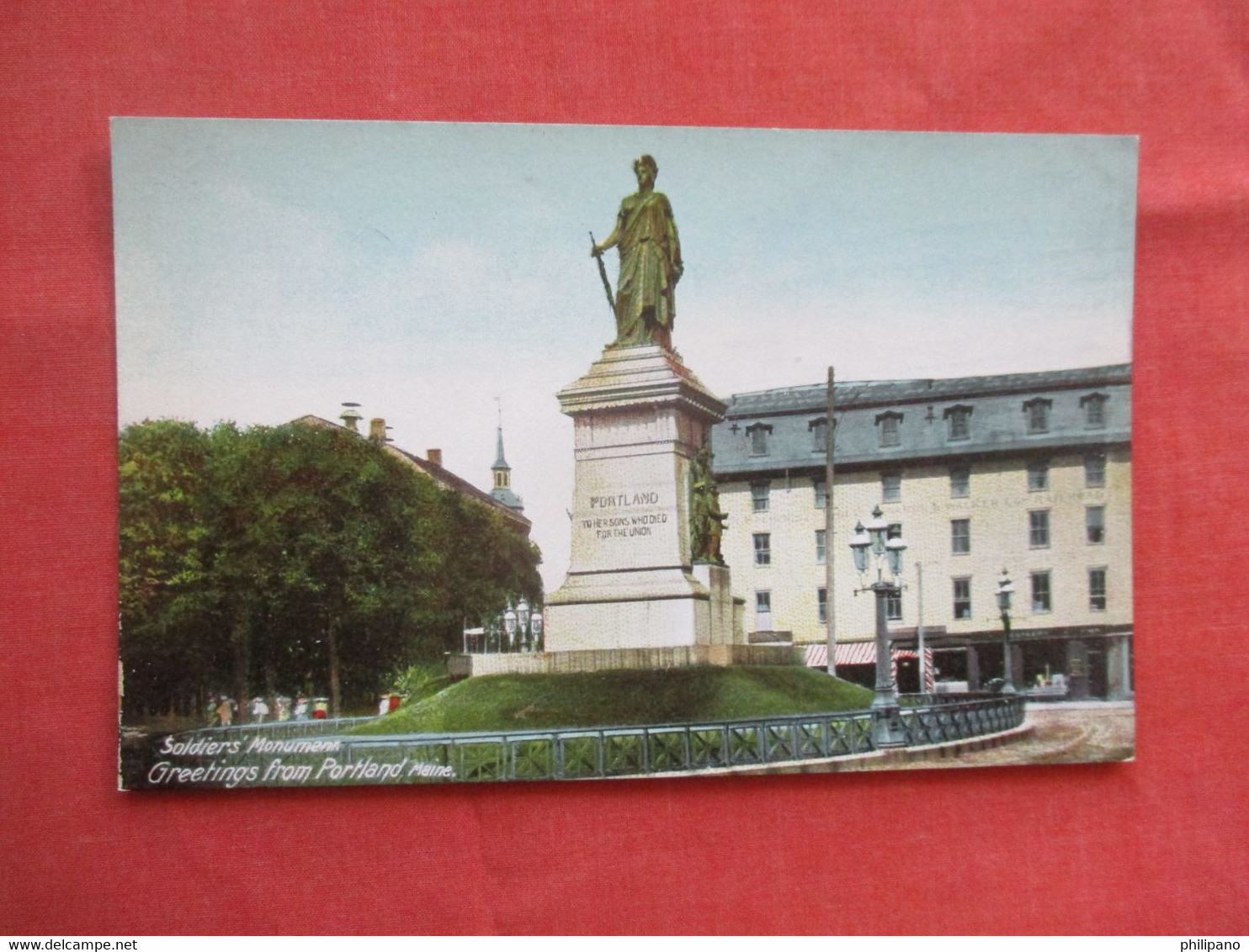 Soldiers Monument.  Portland Maine > Portland   Ref 5899 - Portland