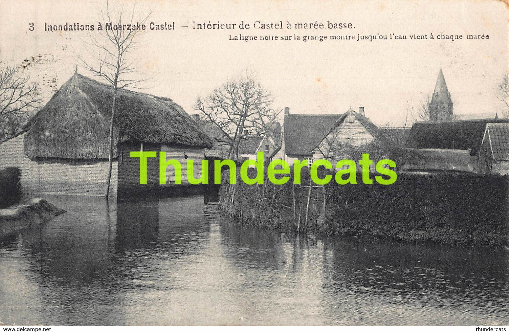 CPA INONDATIONS A MOERZEKE CASTEL - Hamme