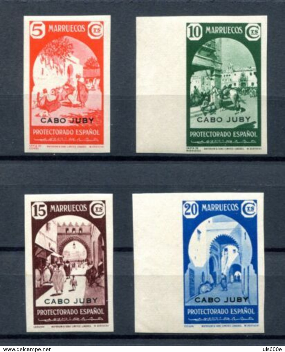 1939.CABO JUBY.EDIFIL 112S/115S**.NUEVOS SIN FIJASELLOS.(MNH).CATALOGO 74€ - Cabo Juby