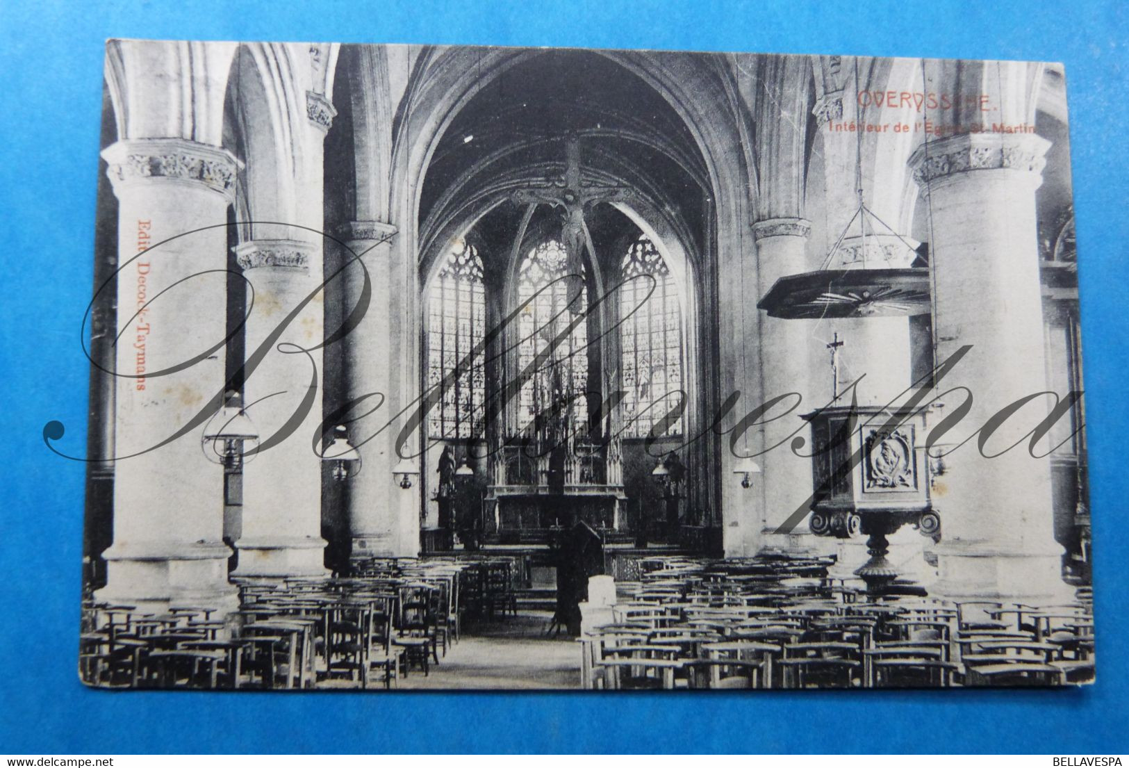 Overijse  Kerk Binnenzicht Eglise St. Martin_1911 - Overijse