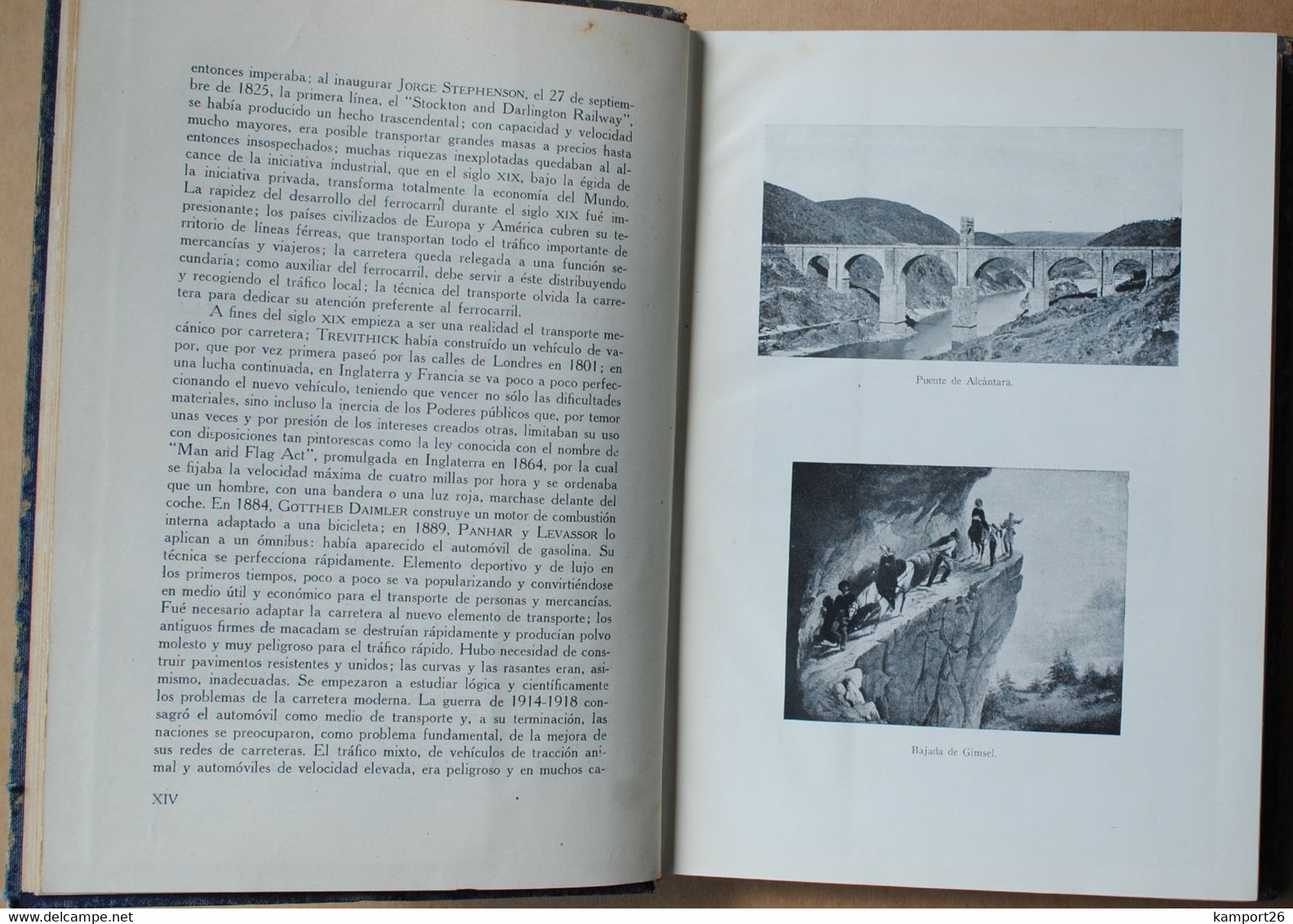 1949 CAMINOS Jose Luis Escario ILLUSTRÉ Roads ILLUSTRATED History TECHNOLOGY Сonstruction - Práctico