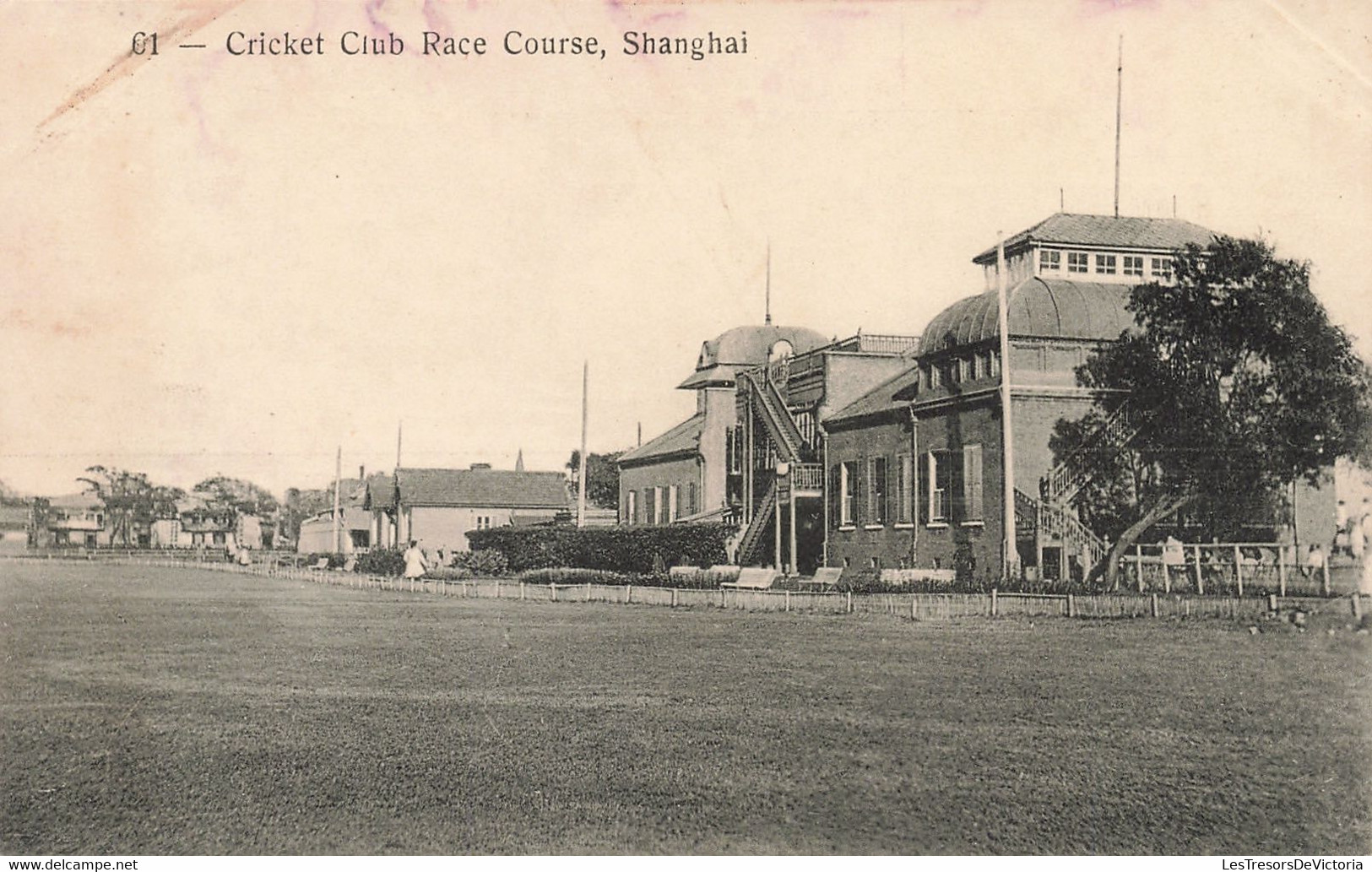 CPA - Chine - Shanghaï - Hyppodrôme Du Club De Cricket - Cricket Club Race Course - Tabaqueria Filipina - Chine