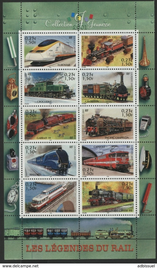 BF 38 Vendu à La Valeur Faciale "LES LEGENDES DU RAIL/ Collection Jeunesse, Train". Neuf Sans Charnière ** MNH. TB - Eisenbahnen