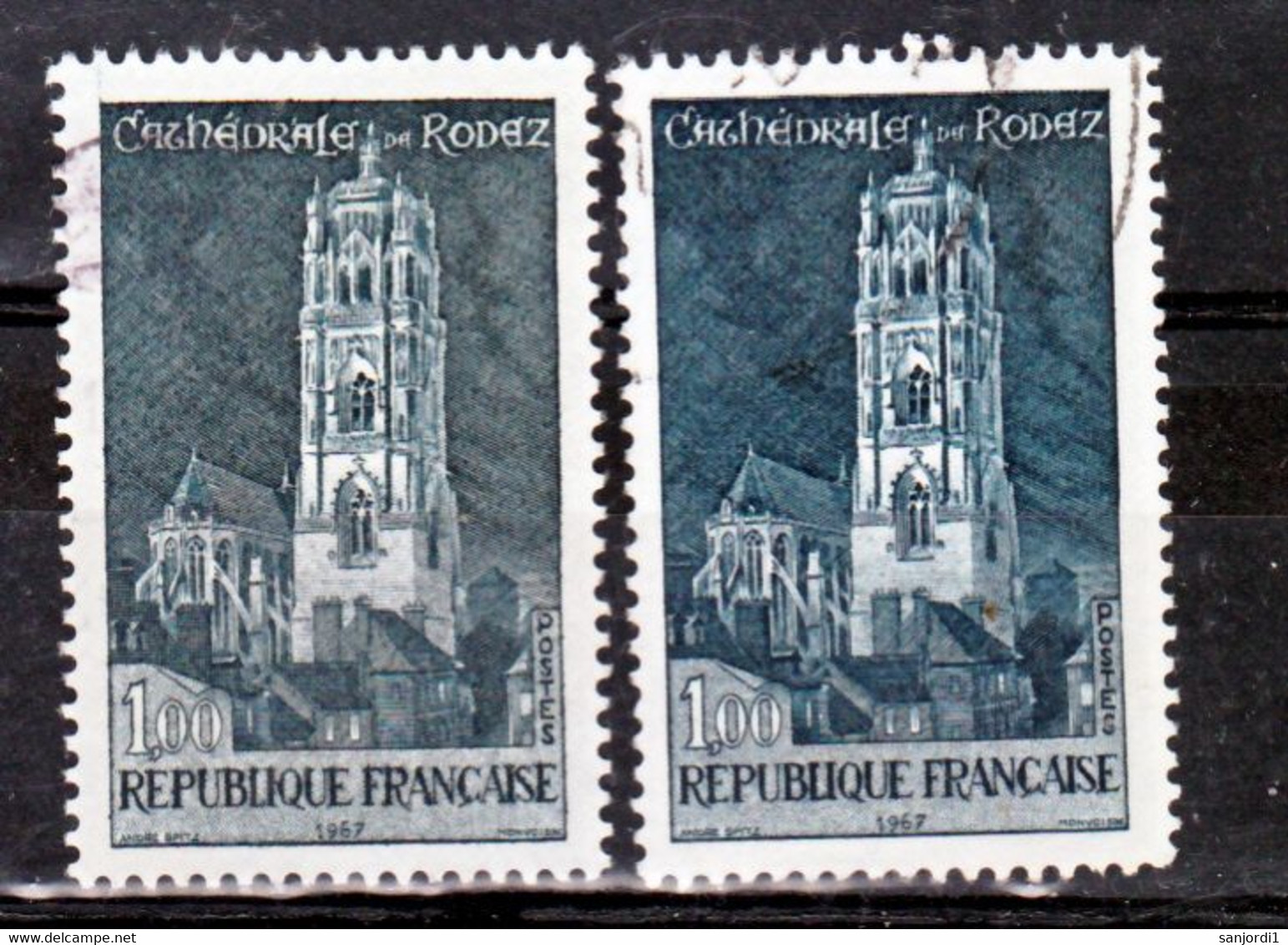 France  1504 Gris Et Noir Oblitéré Used - Usados