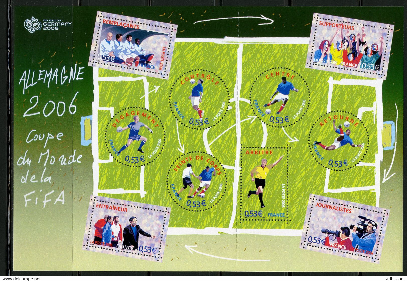 BF 97 Vendu à La Valeur Faciale "ALLEMAGNE 2006 COUPE DU MONDE DE LA FIFA". Neuf Sans Charnière ** MNH. TB - 2006 – Germany