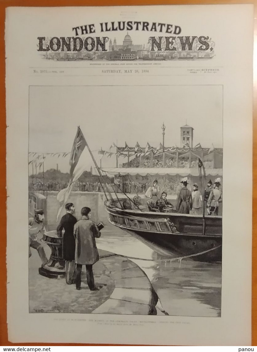 THE ILLUSTRATED LONDON NEWS 2875, MAY 26, 1894. THE QUEEN AT : MANCHESTER, WINDSOR PARK, ALDERSHOT - Andere & Zonder Classificatie