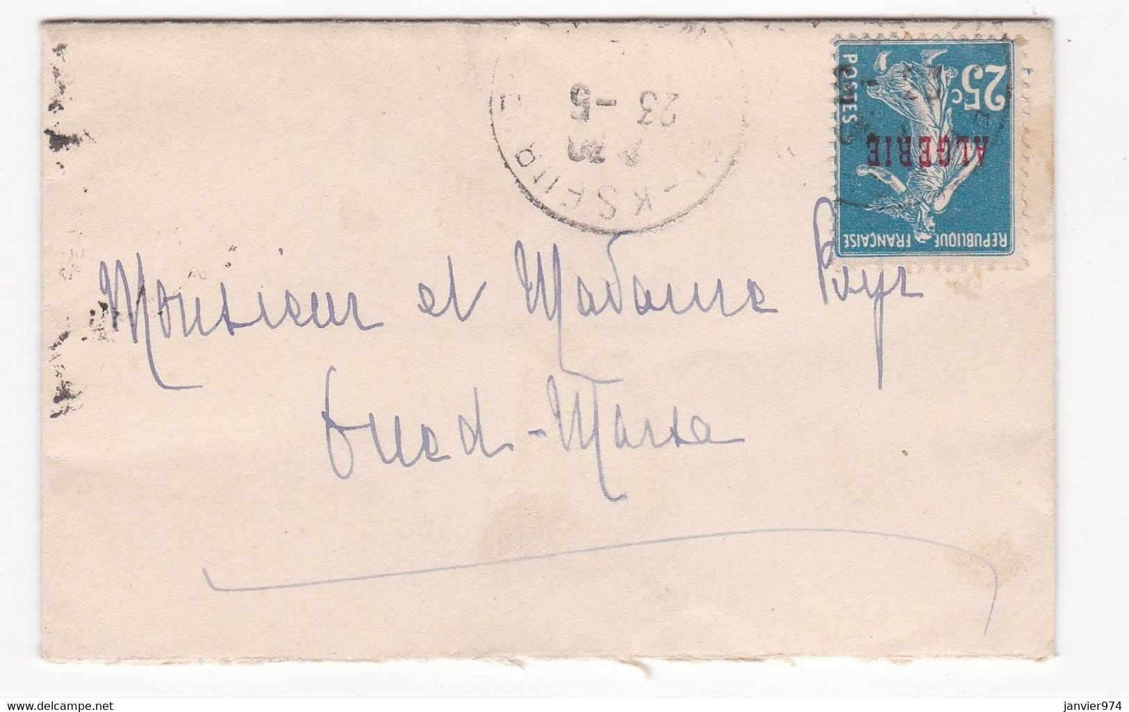 Oued Marsa , Pour Mr Byr , 4 Cachets  Bougie  Et El Kseur  1925 - Covers & Documents