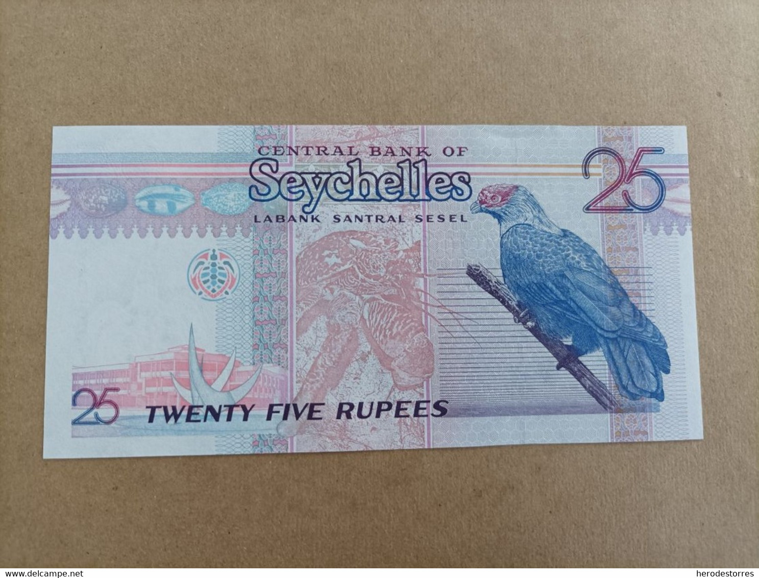 Billete De Seychelles De 25 Rupees, Año 1998, UNC - Seychelles