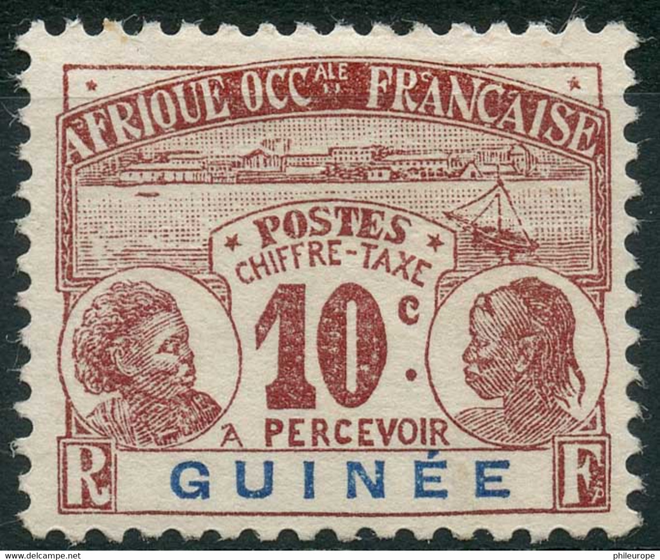 Guinée (1906) Taxe N 9 * (charniere) - Autres & Non Classés