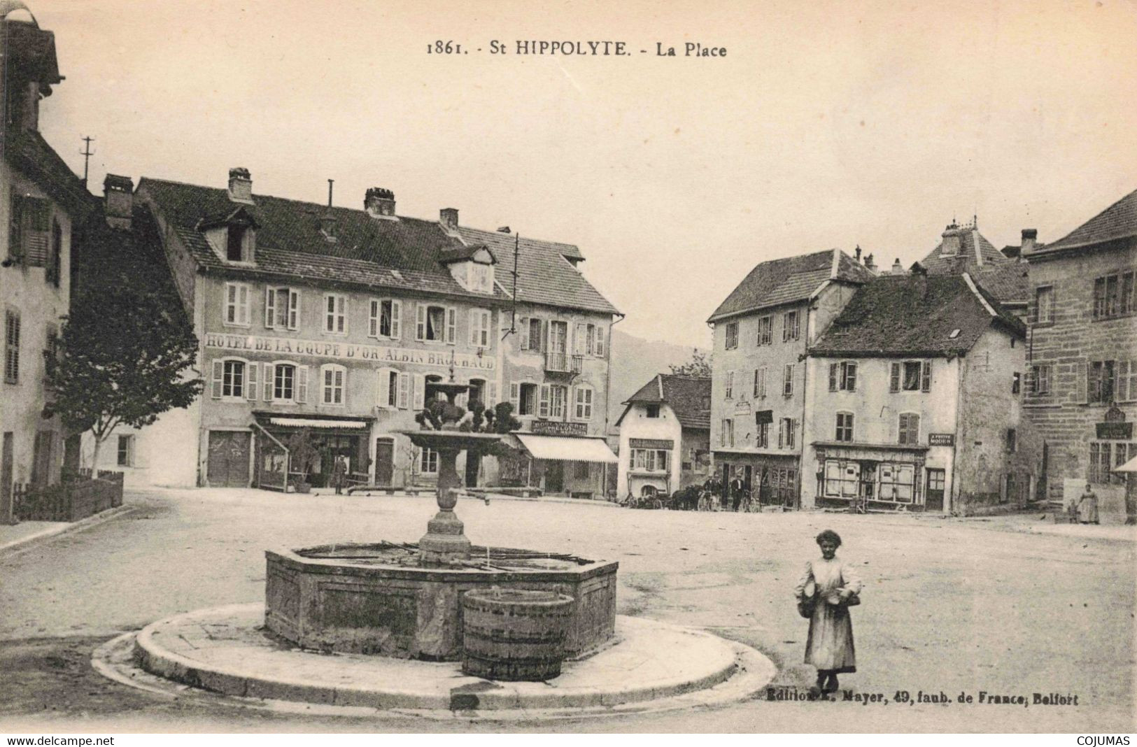 25 - ST HIPOLYTE - S07747 - La Place - Hôtel De La Coupe D'Or - L1 - Saint Hippolyte